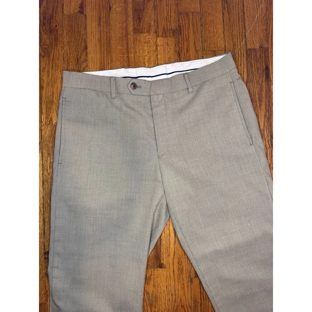 Lauren Ralph Lauren Men’s Dress Pants Tan Khaki Flat Front Trousers Size 33x30